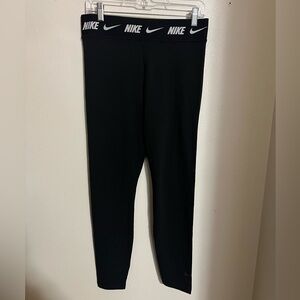 NIKE‎ Classic Sportswear Club High Waisted Leggings Black and White Women's Sz L